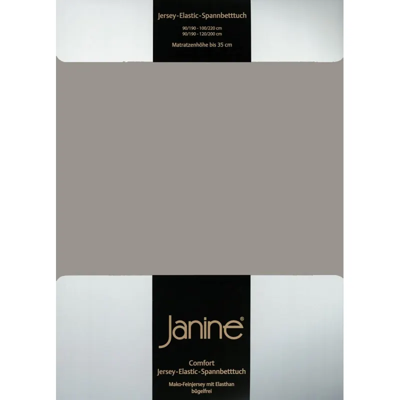 Janine Elastic-Jersey, 95% Baumwolle, 5% Elasthan Spannbettlaken SpB.  150x200 1 teilig  ELASTIC-JERSEY 5002-77-386 vulkan