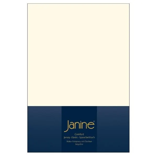 Janine Elastic-Jersey, 95% Baumwolle, 5% Elasthan Spannbettlaken TO SpB.100x200 1 teilig TOPPER 5001-07-380 natur