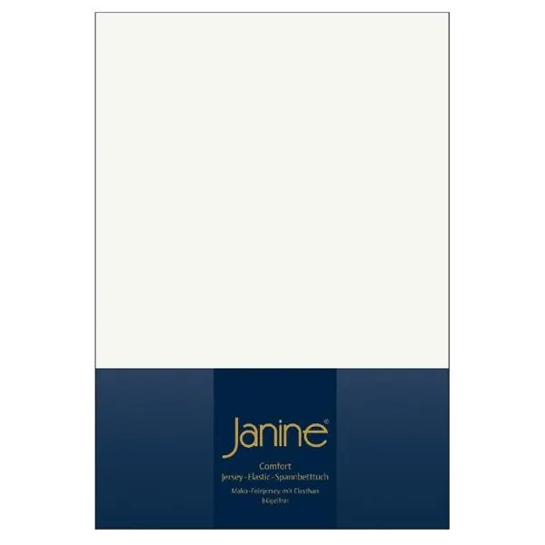 Janine Elastic-Jersey, 95% Baumwolle, 5% Elasthan Spannbettlaken TO SpB.100x200 1 teilig TOPPER 5001-09-380 ecru