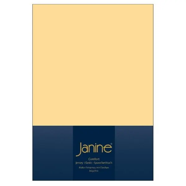 Janine Elastic-Jersey, 95% Baumwolle, 5% Elasthan Spannbettlaken TO SpB.100x200 1 teilig TOPPER 5001-23-380 vanille