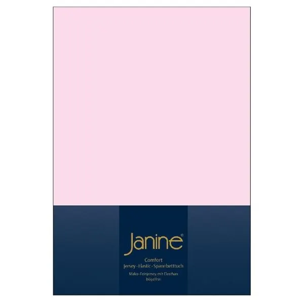 Janine Elastic-Jersey, 95% Baumwolle, 5% Elasthan Spannbettlaken TO SpB.200x200 1 teilig TOPPER 5001-11-377 zartrosa