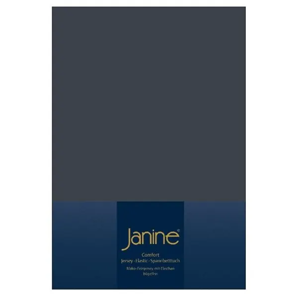 Janine Elastic-Jersey, 95% Baumwolle, 5% Elasthan Spannbettlaken TO SpB.200x200 1 teilig TOPPER 5001-78-377 titan