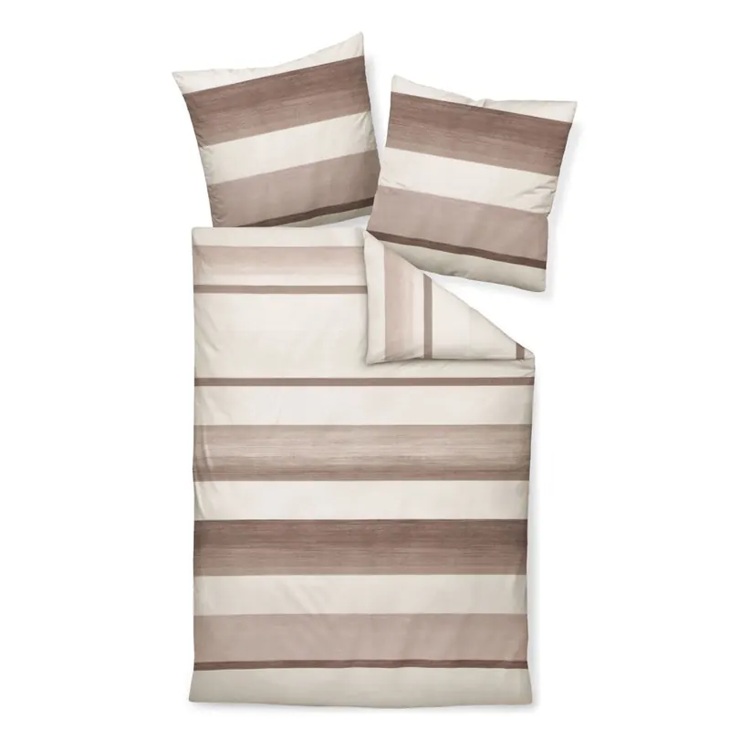 Janine Feinbiber Bettwäsche 155 x 220 cm 80 x 80 2 teilig DAVOS 65158-05-512 mauve
