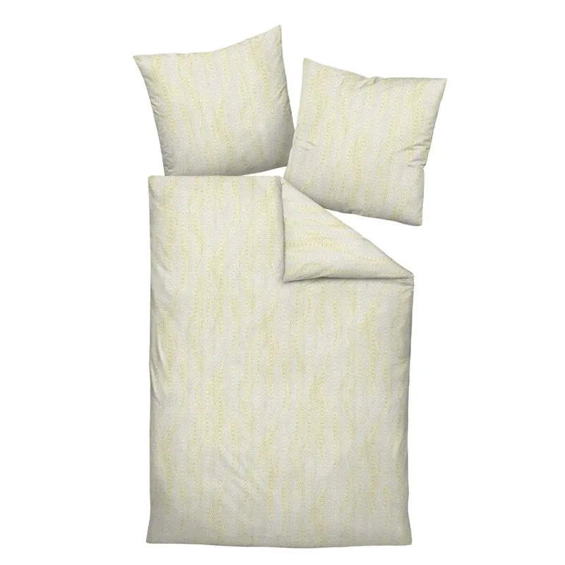 Janine Interlock-Jersey Bettwäsche 135X200,80x80 2 teilig Carmen S 55119-06-500 limone minze