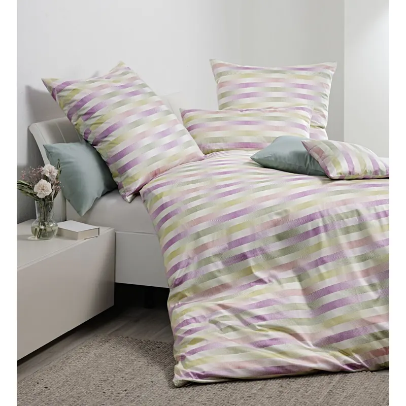 Janine Interlock-Jersey Bettwäsche 135X200 Carmen S multicolor