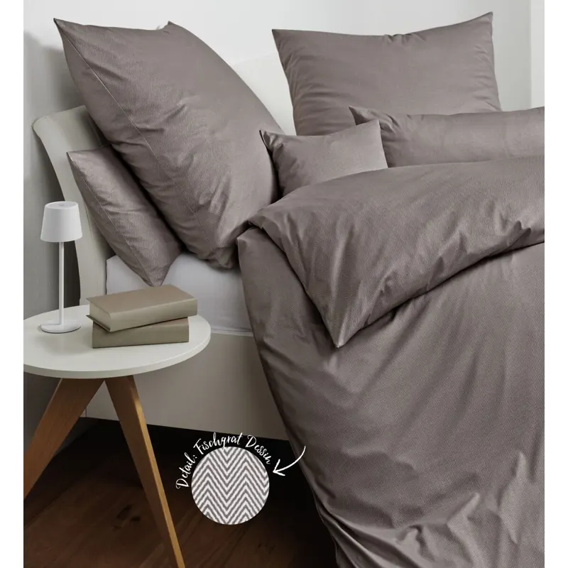 Janine Interlock-Jersey Bettwäsche 155x200,80x80 2 teilig  Jersey Classic 59000-57-510 vulkan