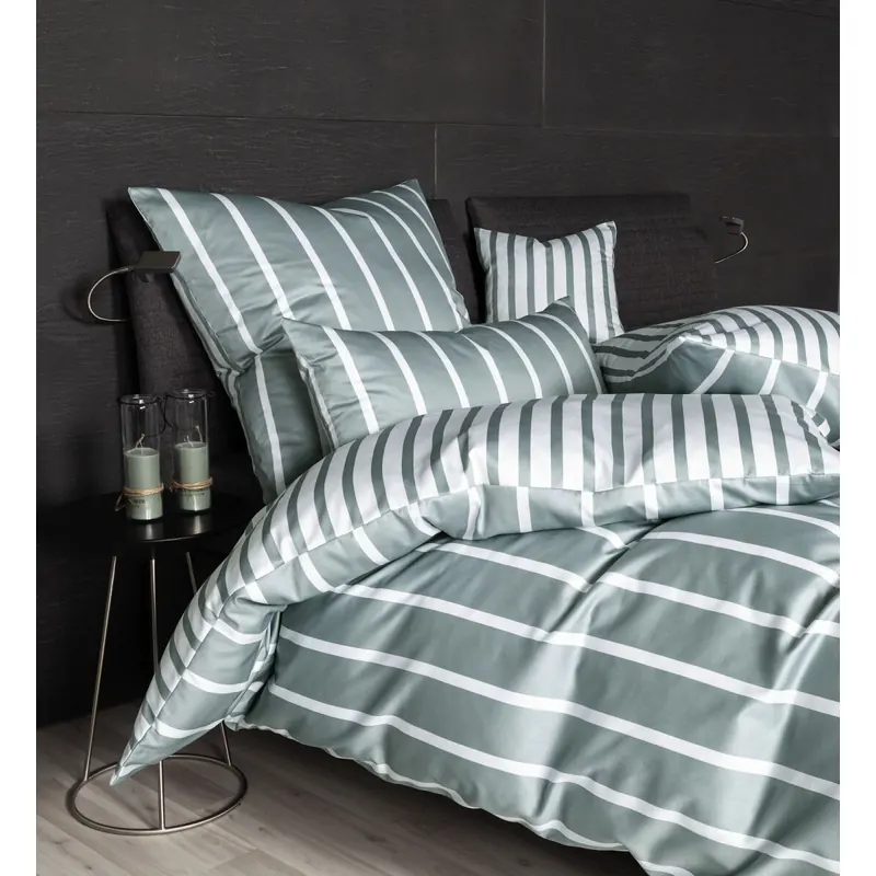 Janine Interlock-Jersey Bettwäsche * 155X220,80x80 2 teilig Jersey Classic 59028-46-512 salbeigrün