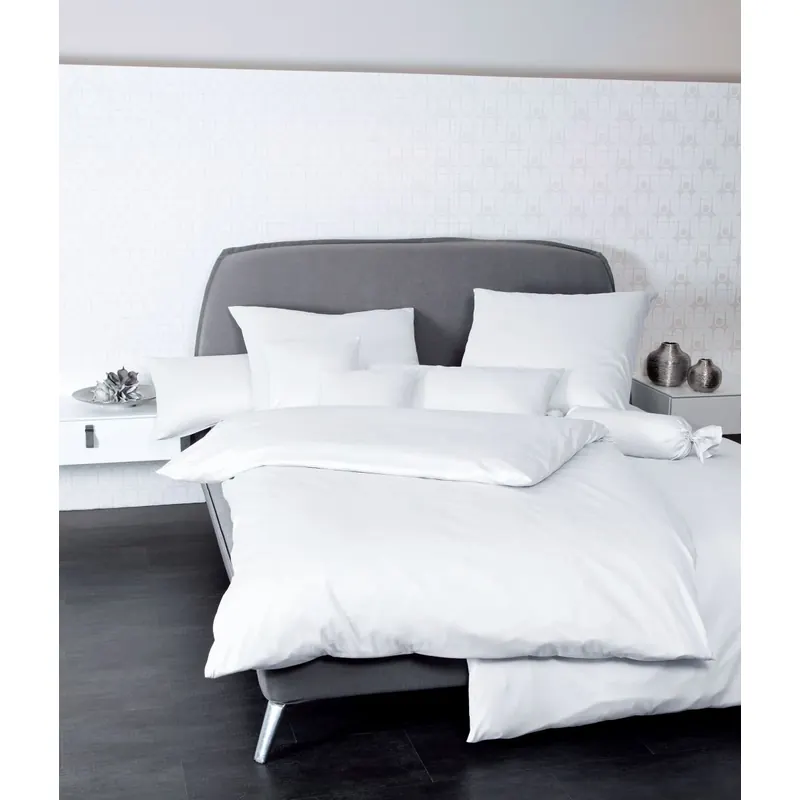 Janine Mako-Satin Bettwäsche 135X200,80x80 2 teilig Colors 31001-10-500 weiss