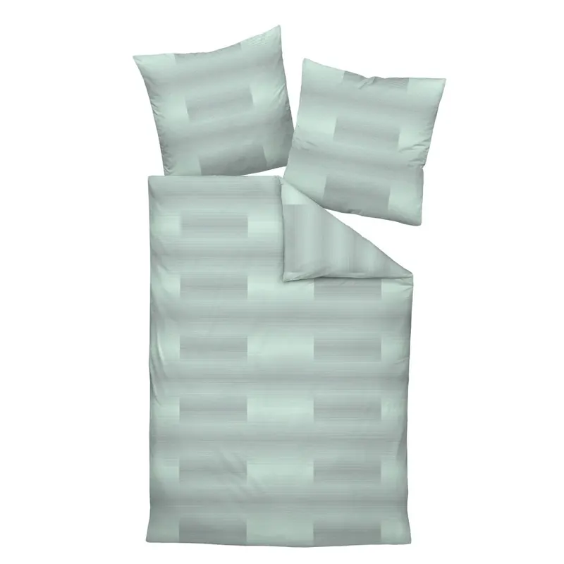 Janine Mako-Satin Bettwäsche 135x200,80x80 2 teilig  Milano 45105-06-500 grün limette