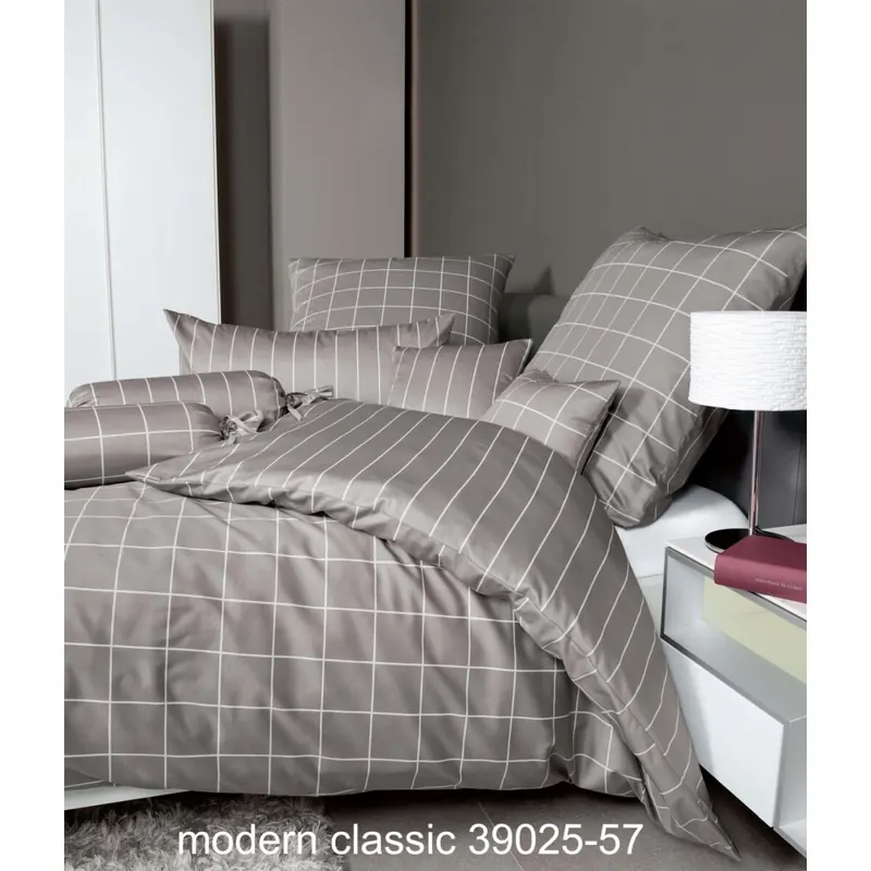 Janine Mako-Satin Bettwäsche 135X200,80x80 2 teilig modernclassic 39025-57-500 vulkan