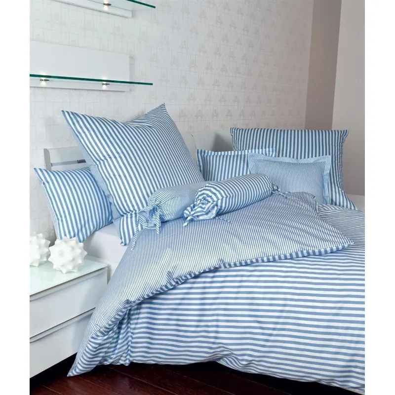 Janine Mako-Satin Bettwäsche 135X200,80x80 2 teilig modernclassic 3912-22-500 hellblau