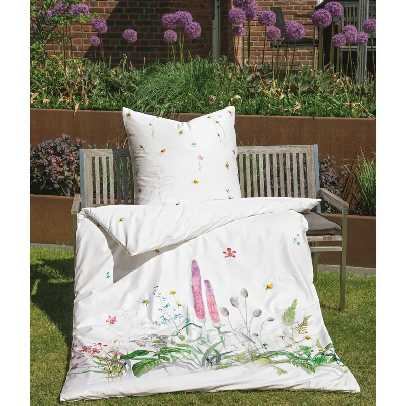 Janine Mako-Satin Bettwäsche 135X200,80x80 3 teilig modern art S 42127-9-500 gelb