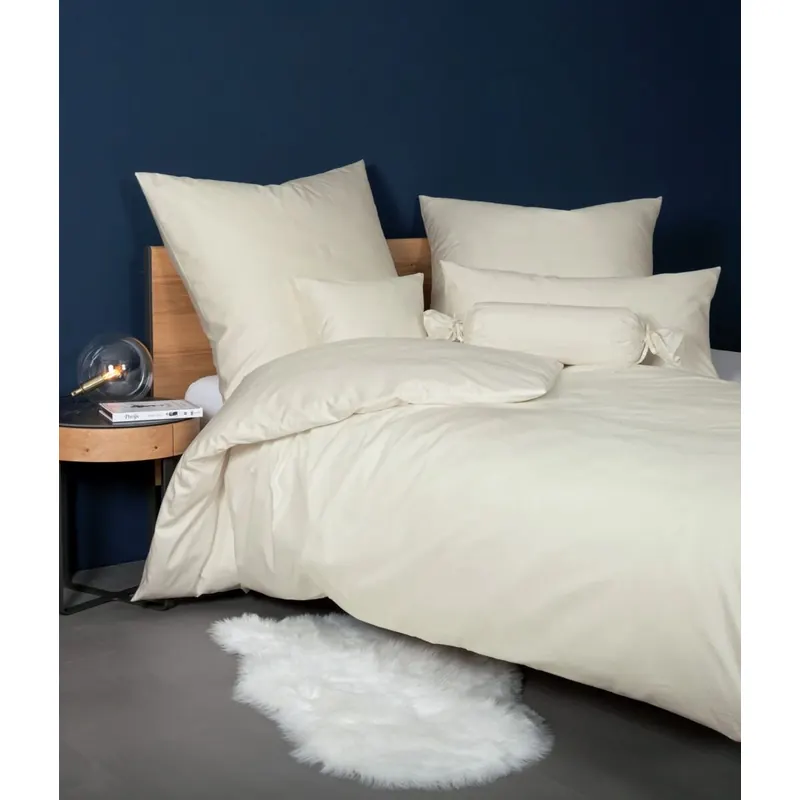 Janine Mako-Satin Bettwäsche 155x200,80x80 2 teilig Colors 31001-09-510 ecru