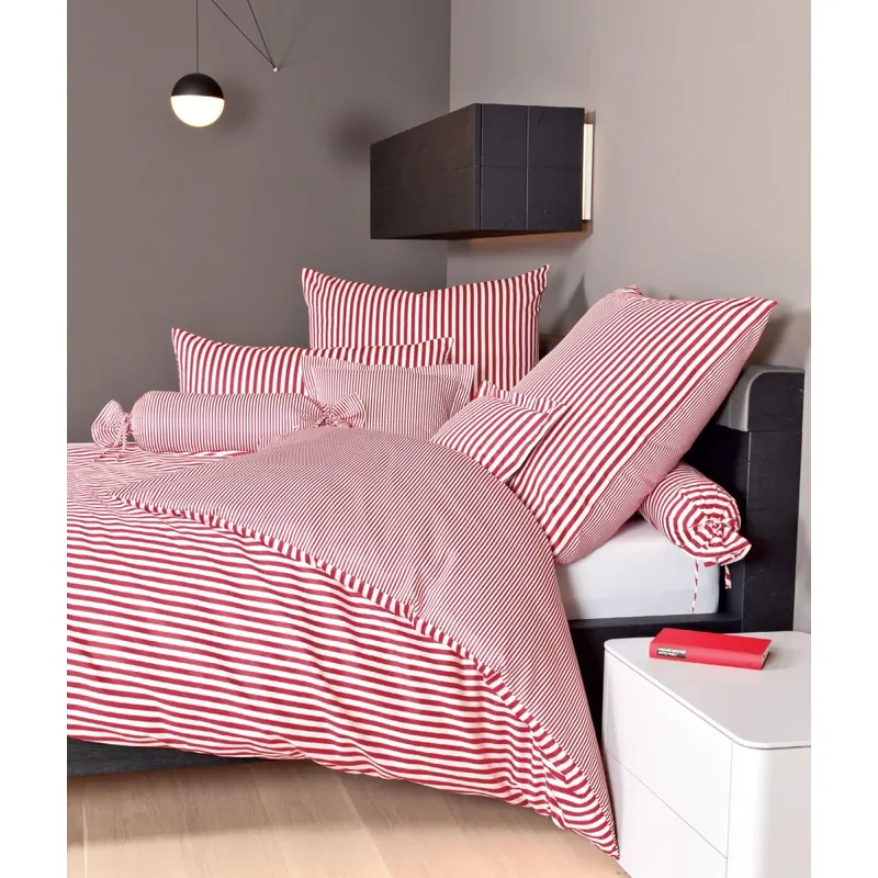 Janine Mako-Satin Bettwäsche 155x200,80x80 2 teilig  modernclassic 3912-01-510 rot