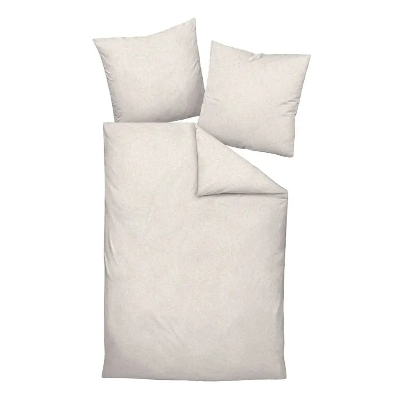 Janine Mako-Satin Bettwäsche 155x220,80x80 2 teilig Milano 45106-07-512 beige