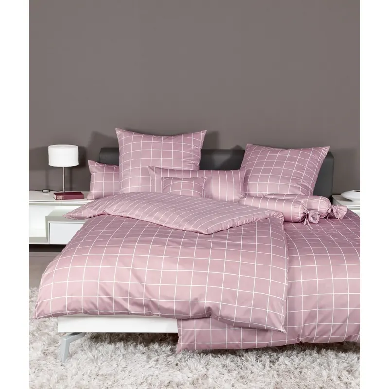 Janine Mako-Satin Bettwäsche 155X220,80x80 2 teilig modernclassic 39025-21-512 kreiderosé