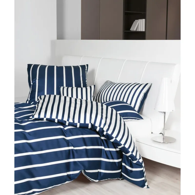 Janine Mako-Satin Bettwäsche 155X220,80x80 2 teilig modernclassic 39028-12-512 bordeaux