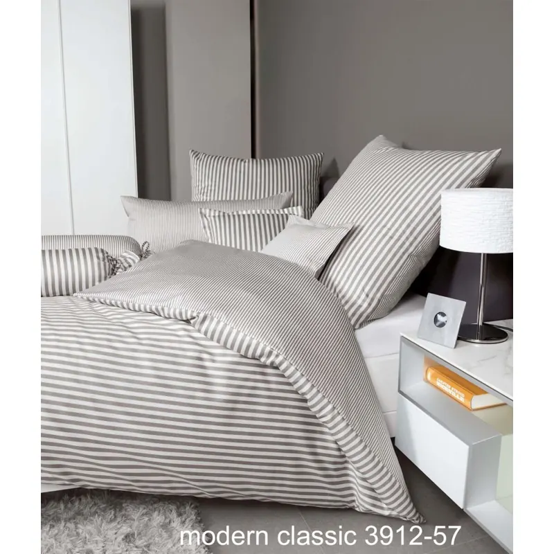 Janine Mako-Satin Bettwäsche 155X220,80x80 2 teilig modernclassic 3912-57-512 vulkan