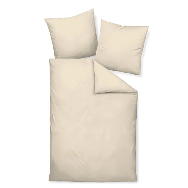Janine Mako-Satin Bettwäsche 240x220+2x80x80 3 teilig  Colors 31001-27-633 creme