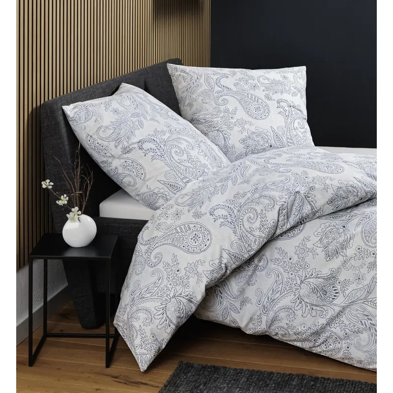 Janine Soft-Cotton Bettwäsche * 155X220,80x80 2 teilig  Cortina 71001-02-512 blau
