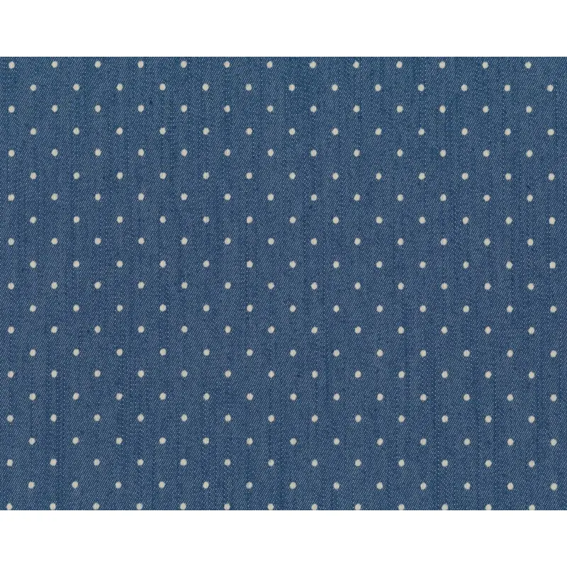 Jeansstretch JANIS, Punkte, jeansblau