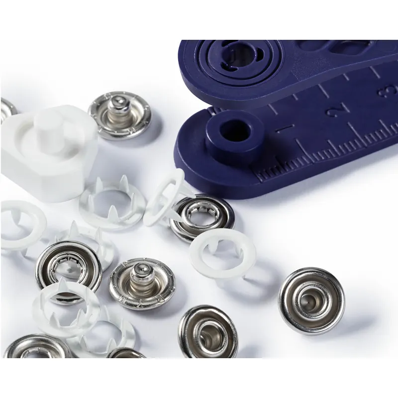 Jersey-Druckknöpfe RING, 10 mm, weiß, Prym