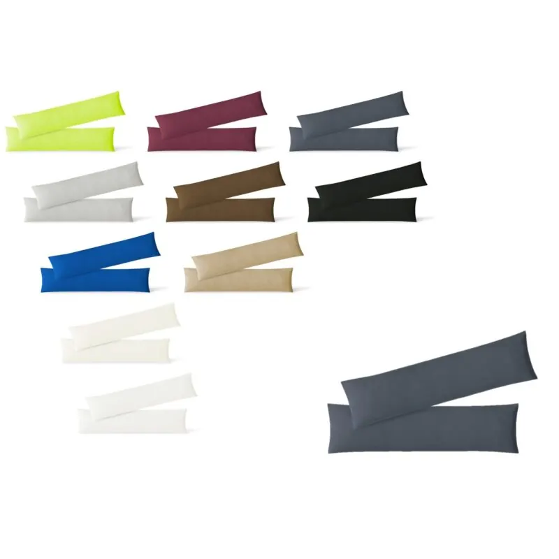Jersey Kissenbezug 2er Set  40 x 145 cm anthrazit