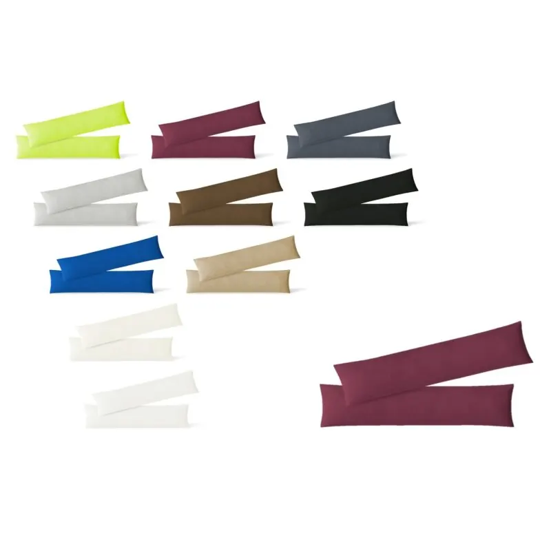 Jersey Kissenbezug 2er Set 40 x 145 cm bordeaux