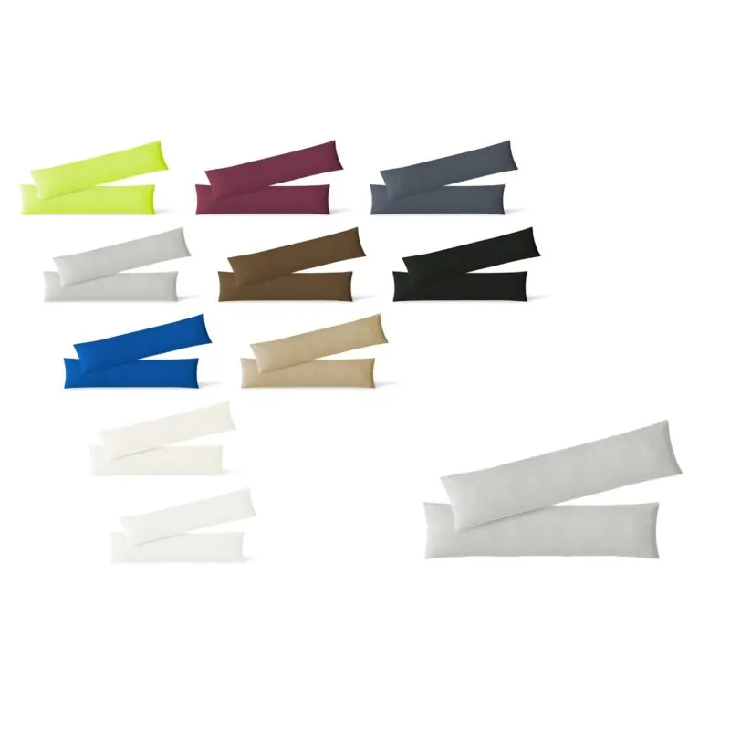 Jersey Kissenbezug 2er Set  40 x 145 cm silber