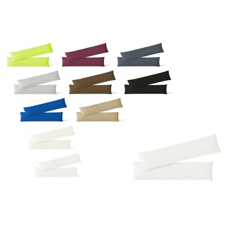 Jersey Kissenbezug 2er Set  40 x 145 cm weiß