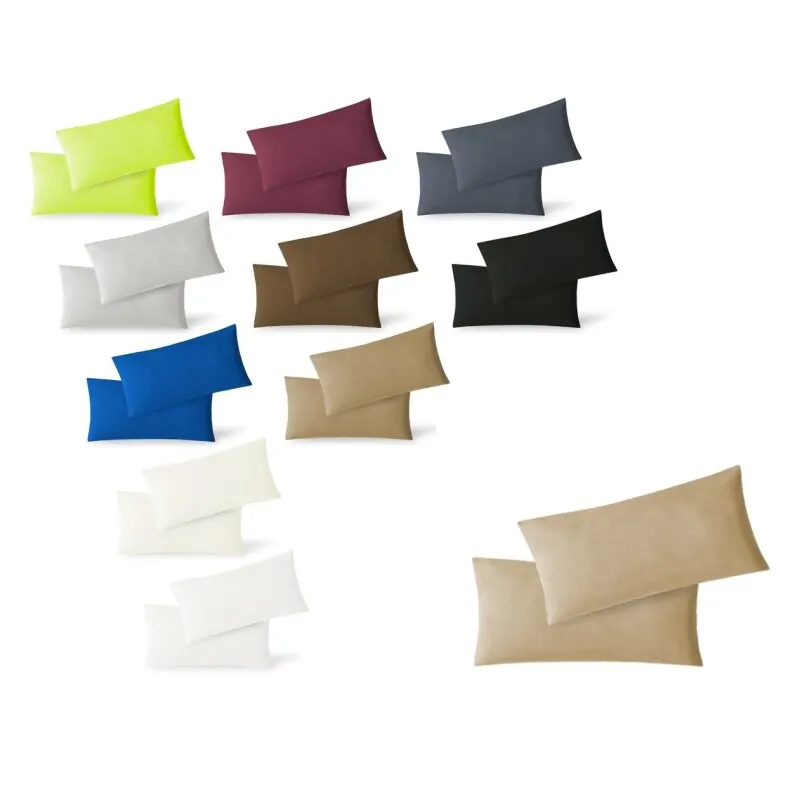 Jersey Kissenbezug 2er Set  40 x 60 cm sand