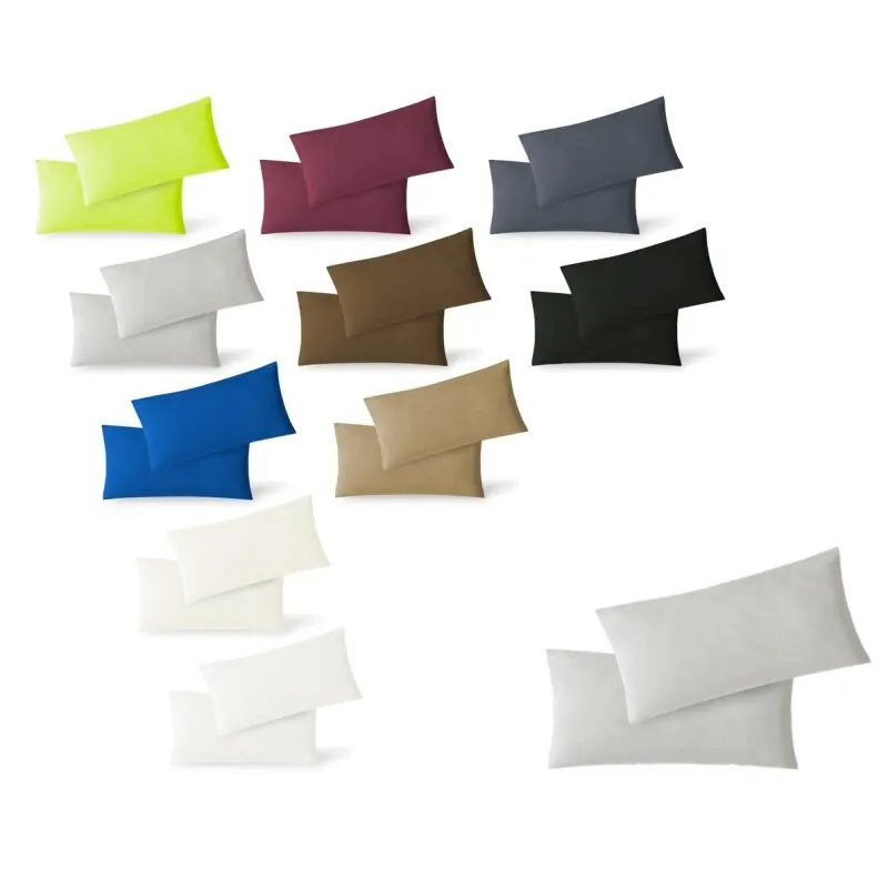 Jersey Kissenbezug 2er Set  40 x 60 cm silber