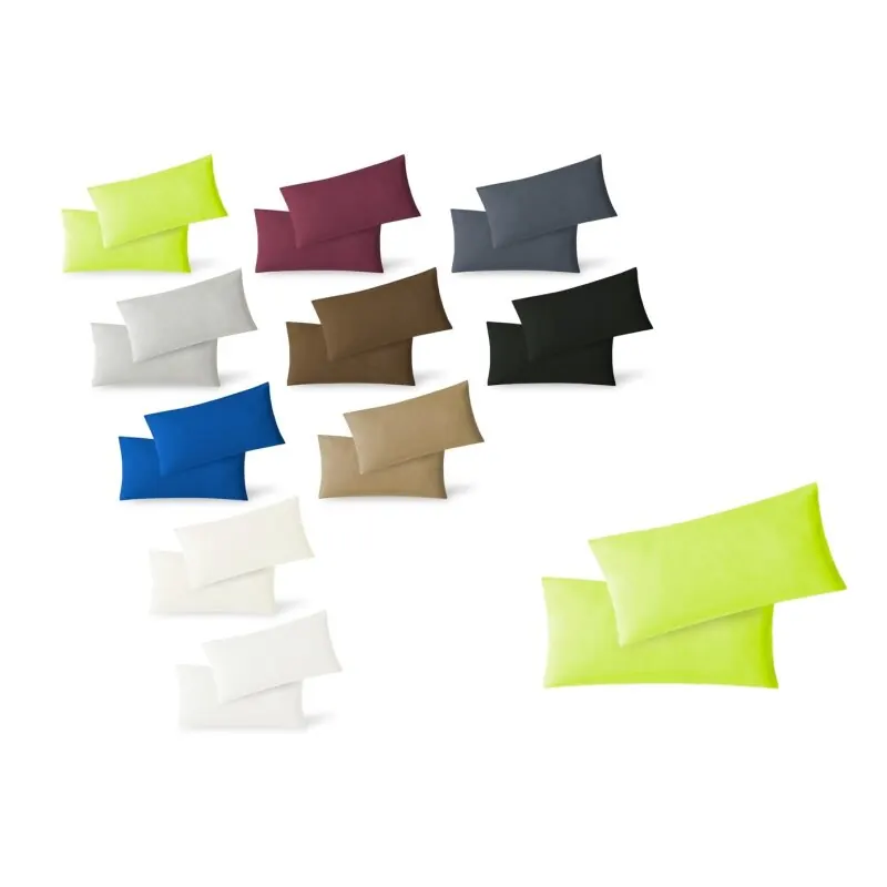 Jersey Kissenbezug 2er Set  40 x 80 cm apfelgrün