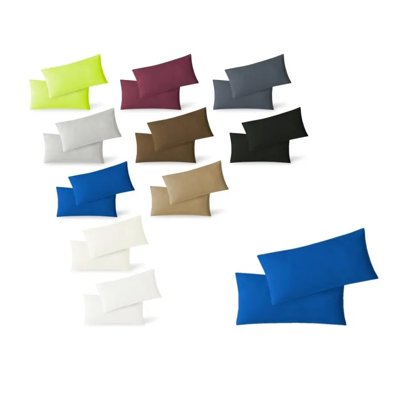 Jersey Kissenbezug 2er Set  40 x 80 cm royalblau