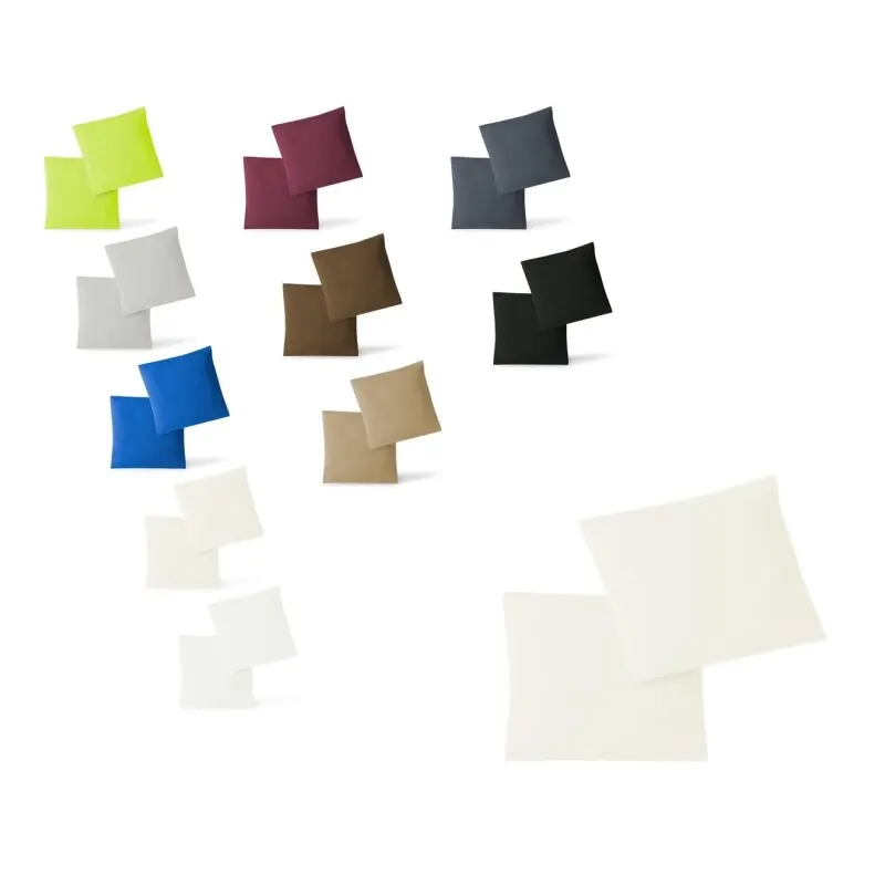 Jersey Kissenbezug 2er Set  80 x 80 cm natur