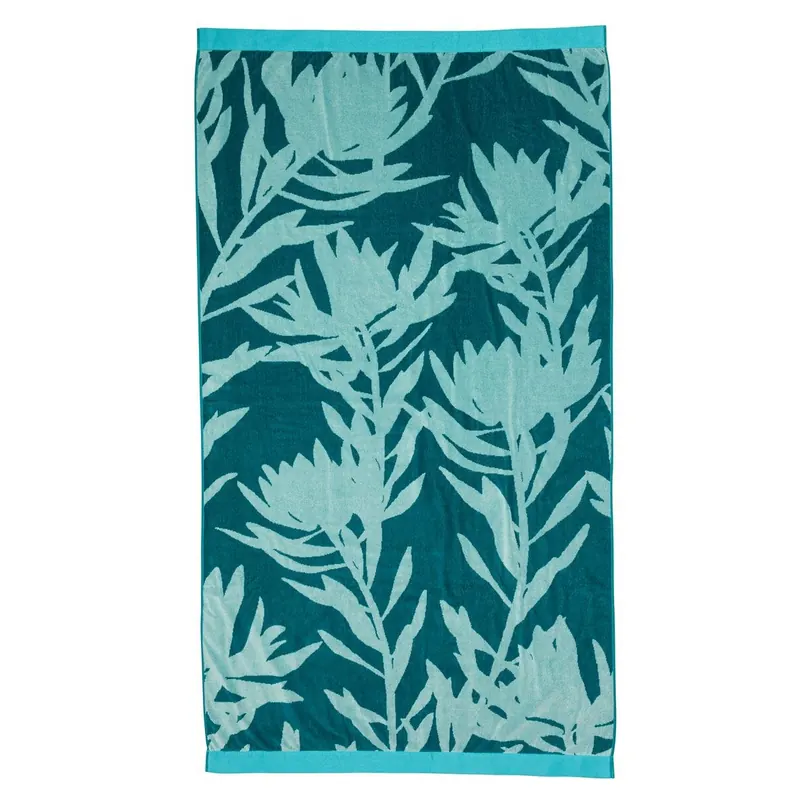 KAAT Amsterdam Heimtextilie Strandtuch Bermuda Blue Green 100x180 blau