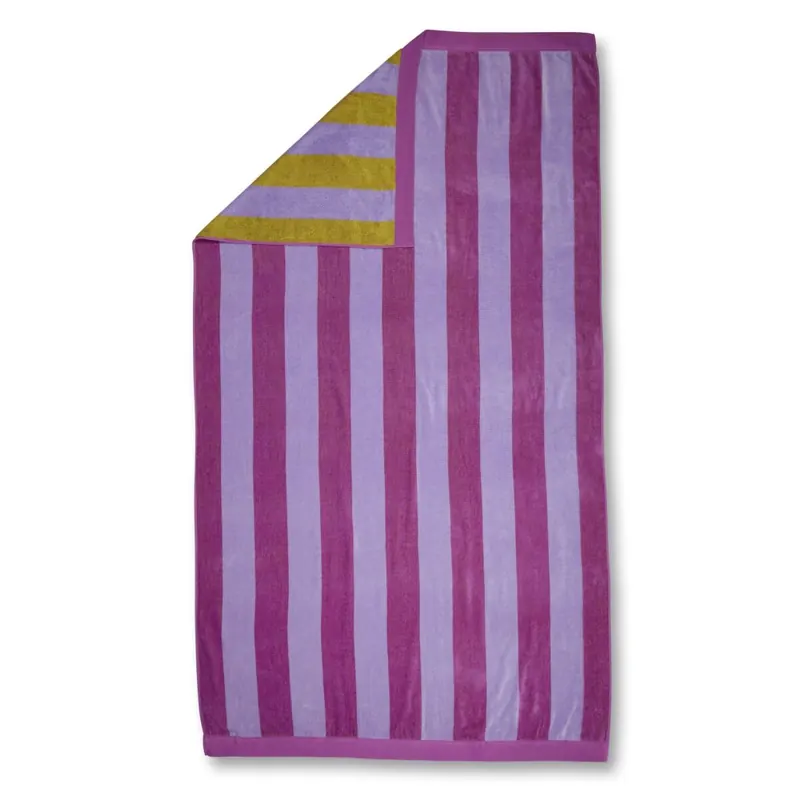KAAT Amsterdam Heimtextilie Strandtuch KA Bora Bora Purple 100 cm x 180 cm lila
