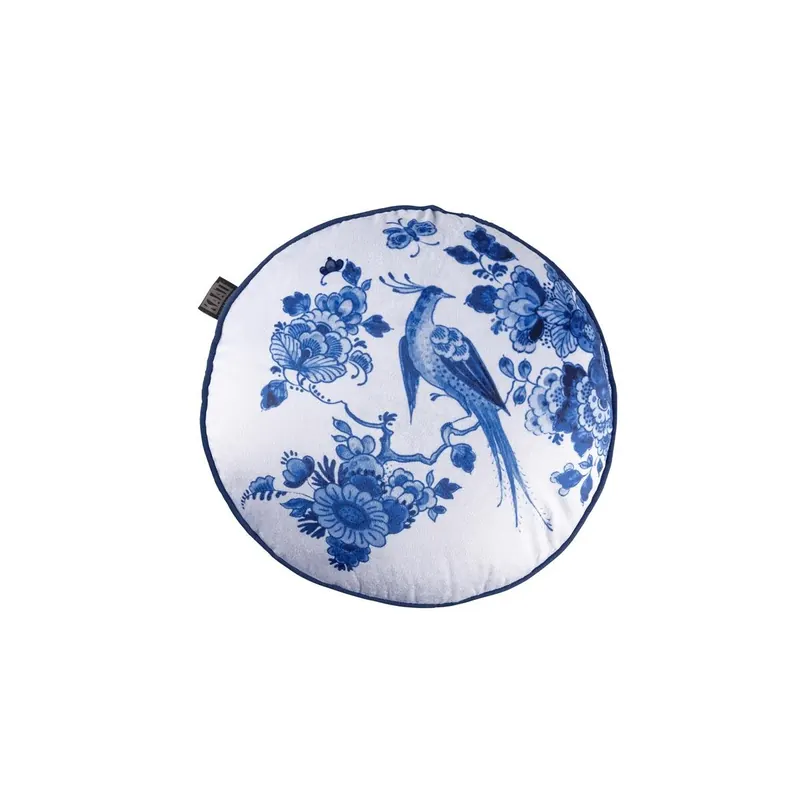 KAAT Amsterdam Kissen ko Blue Bird Blue 1 Zier 40x40, 40 x 40 cm blau