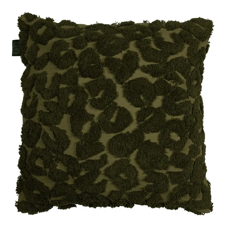 KAAT Amsterdam Kissen ko Leopold_Green_UV_UV_45x45 1x 1 Zier 45x45 cm grün