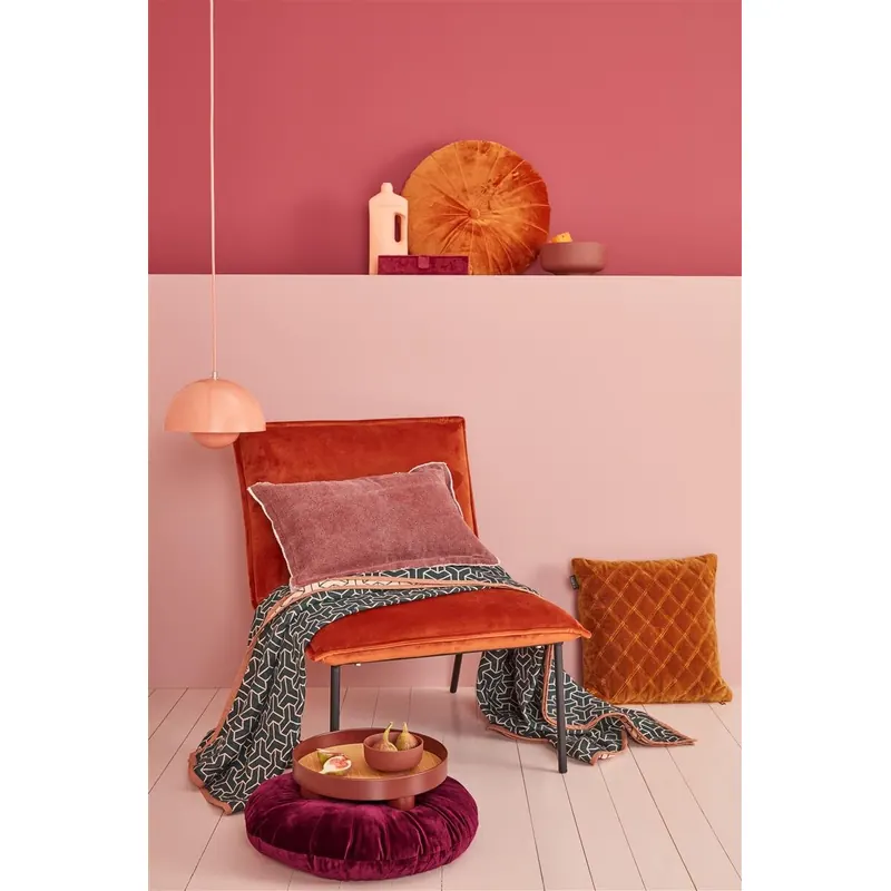 KAAT Amsterdam Kissen ko Mandarin Red 1 Zier Rot 40x40, 40 x 40 cm