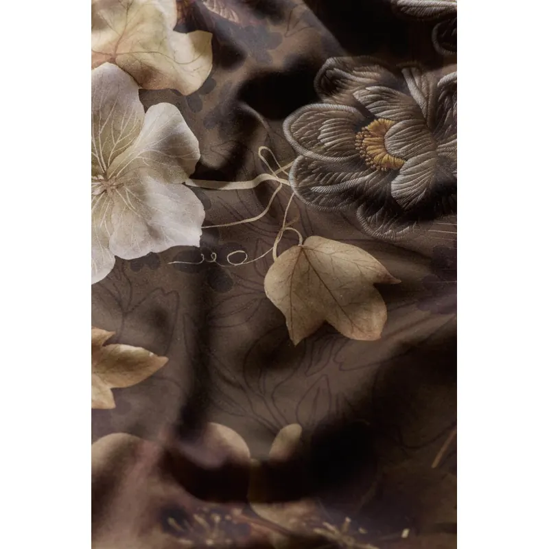 Kardol by Beddinghouse Bettwäsche Velutini Mako-Satin 135 x 200 cm + 1x 80 x 80 cm Braun