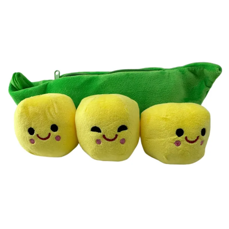 Kawaii Erbsen Plüschtier 25 cm – Kuscheltier PEA Stuffed für Kinder