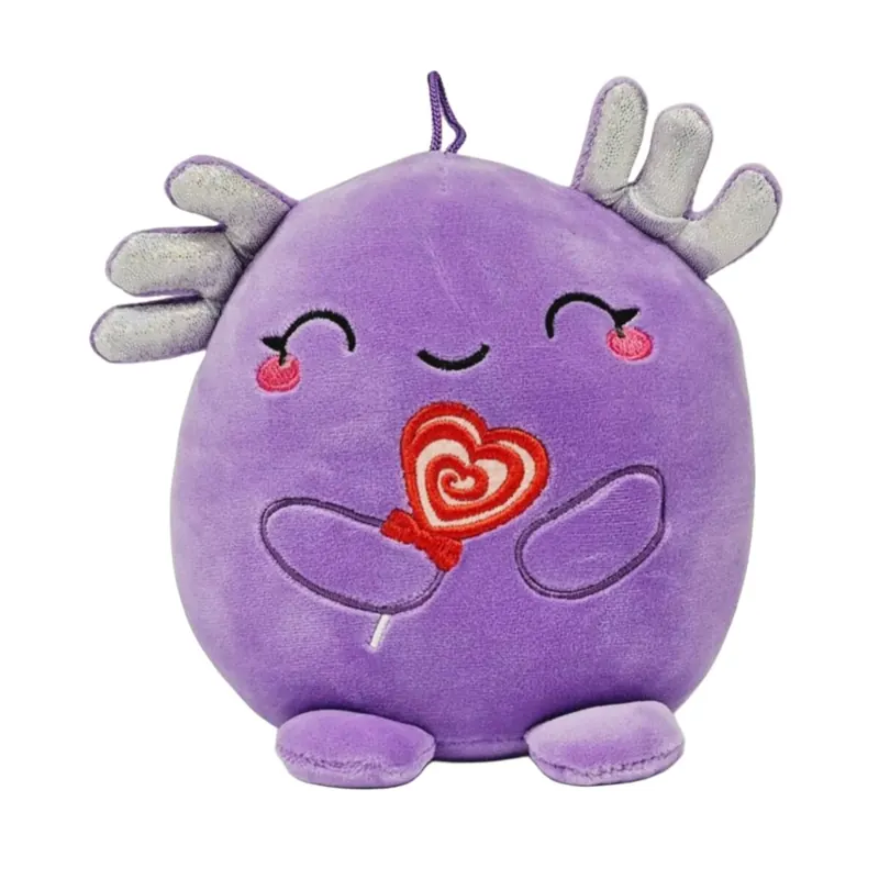 KAWAII Kuties Plüsch Kuscheltier Plüsch Plüschfigur Axolotl lila Stofftier für Kinder 20 cm Anime Kawaii Plush Stofftier Cute Plushie Halloween Geschenke