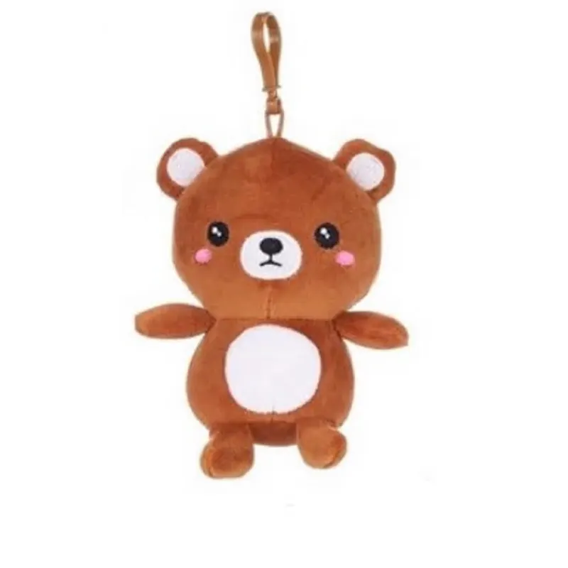 KAWAII Kuties Plüsch Kuscheltier Plüsch Plüschfigur Teddybär Stofftier für Kinder Bagclip 12 cm Teddy Anime Kawaii Plush Stofftier Cute Plushie Halloween Geschenke