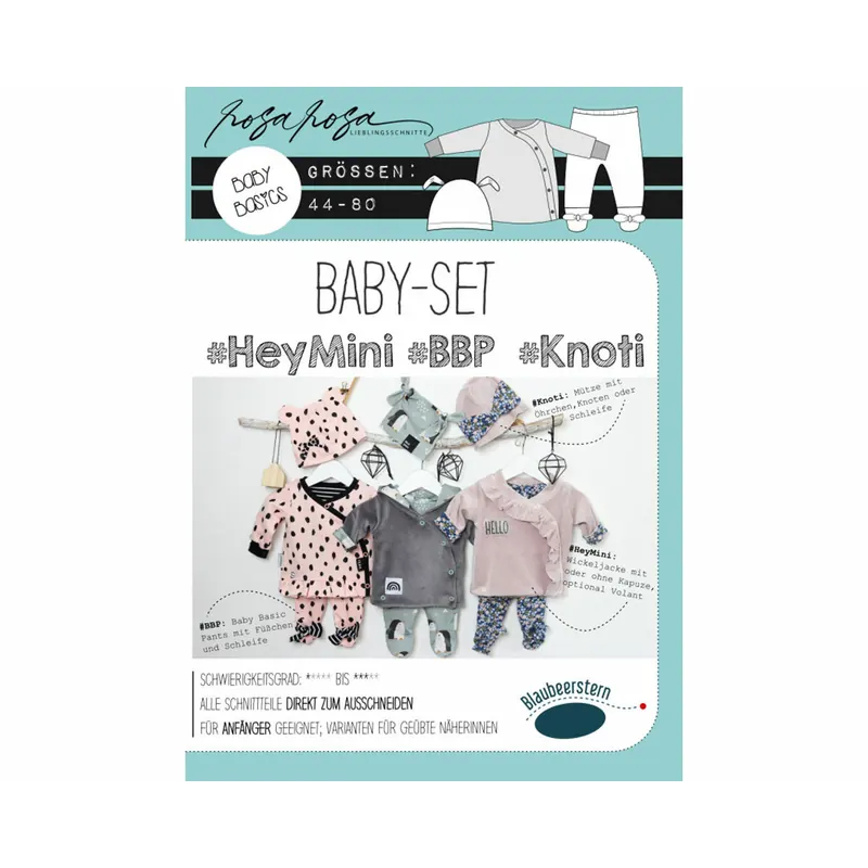 Kinder-Schnittmuster BABY-SET, Blaubeerstern