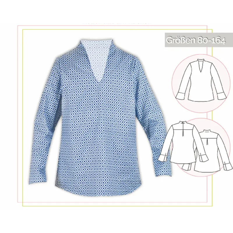 Kinder-Schnittmuster Bluse FLORA, lillesol basics No.64