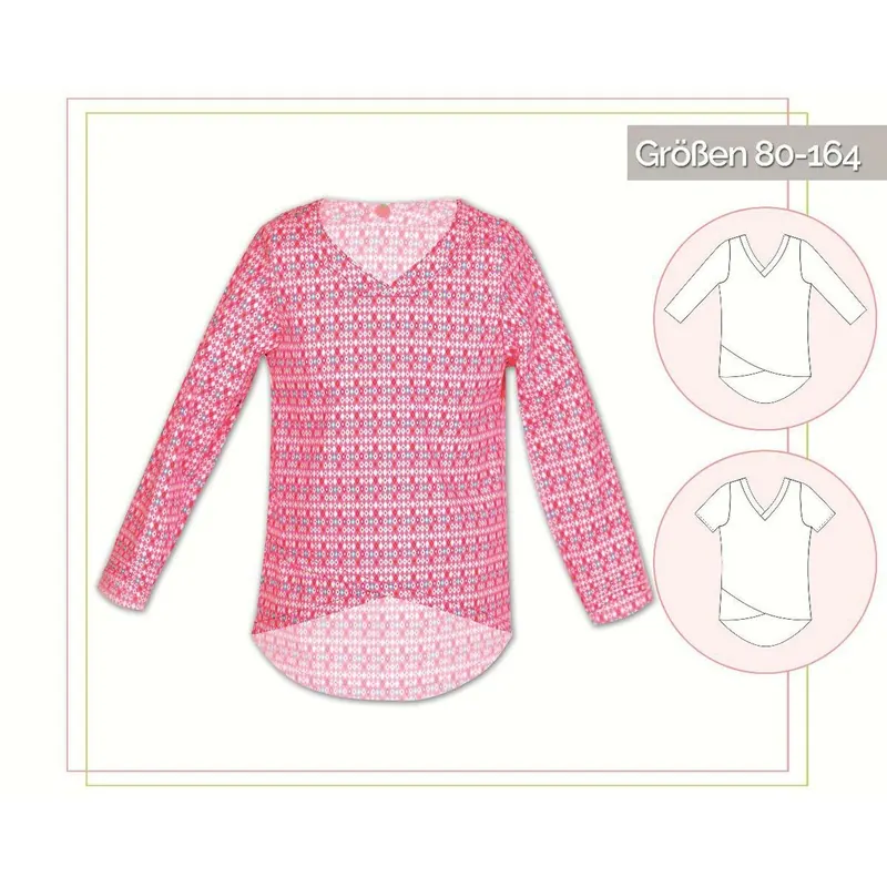 Kinder-Schnittmuster Bluse VERANO, lillesol stars No.13