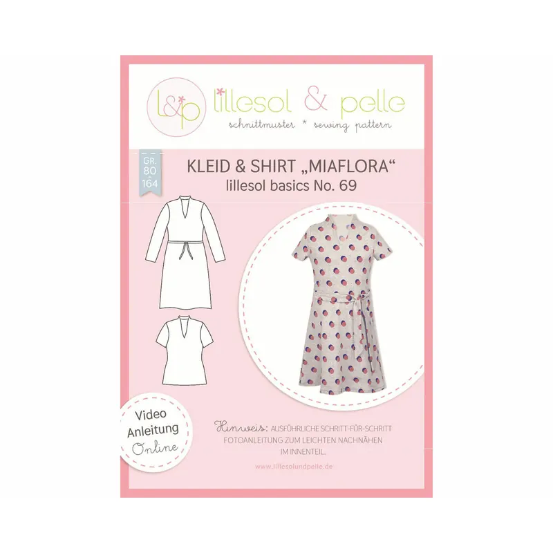 Kinder-Schnittmuster Kleid MIAFLORA, lillesol basics No.69