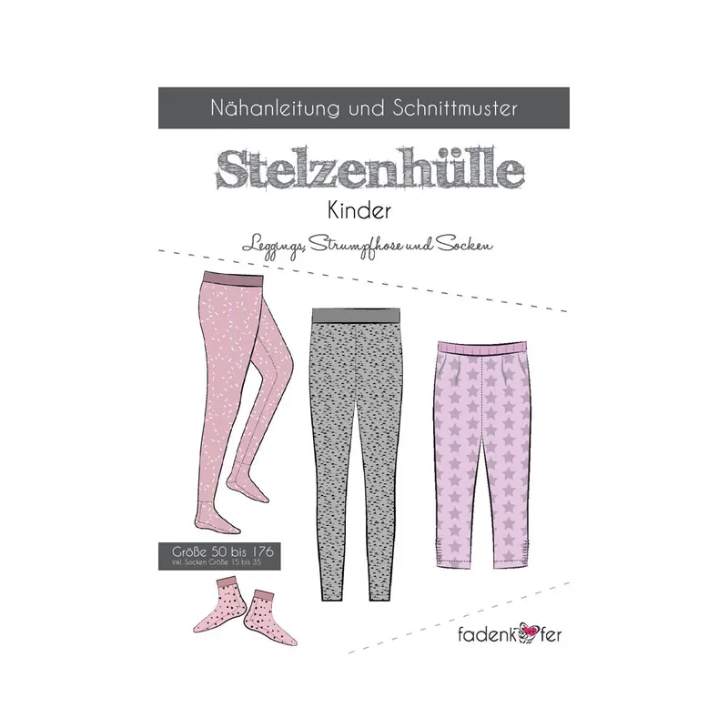 Kinder-Schnittmuster Leggings STELZENHÜLLE, fadenkäfer