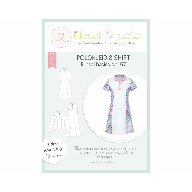 Kinder-Schnittmuster Polokleid & Shirt, lillesol basics No.57